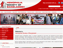 Tablet Screenshot of hemophiliabd.com